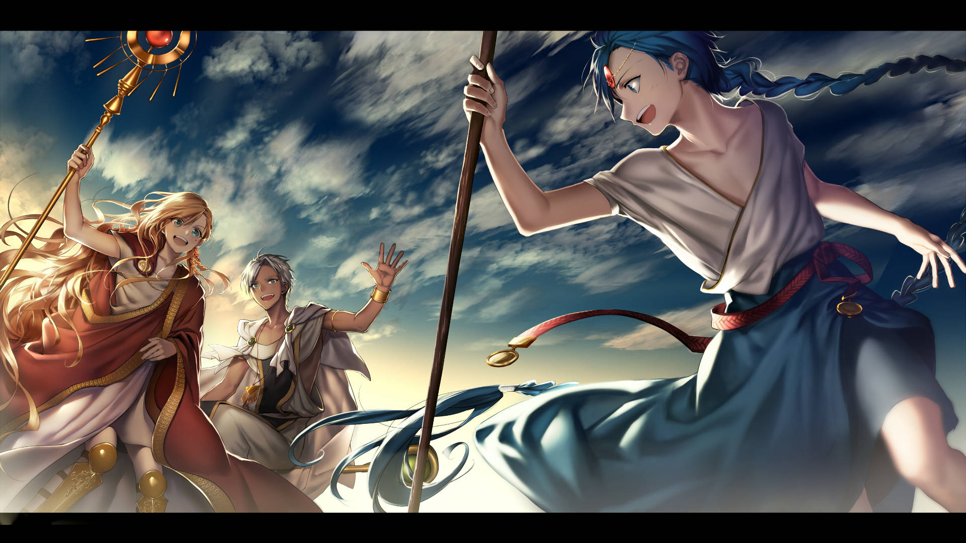 Magi The Labyrinth Of Magic Wizards Background