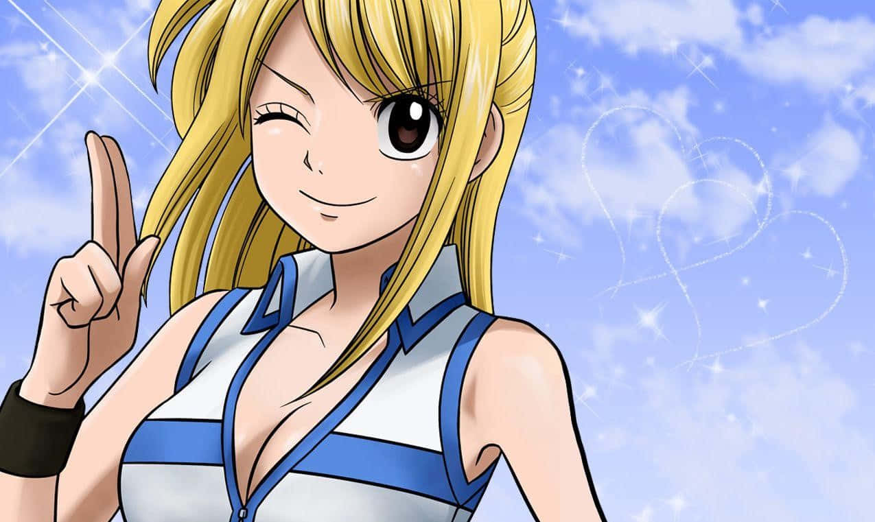 Magic And Harmony - Lucy Heartfilia In Paradise Background