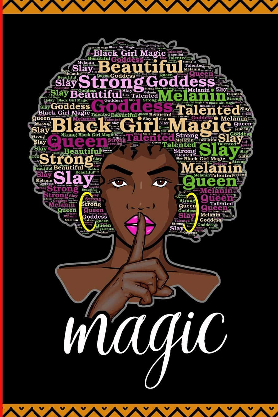 Magic Black Girl - Afro - Afro - Afro - Afro - Afro - A Background