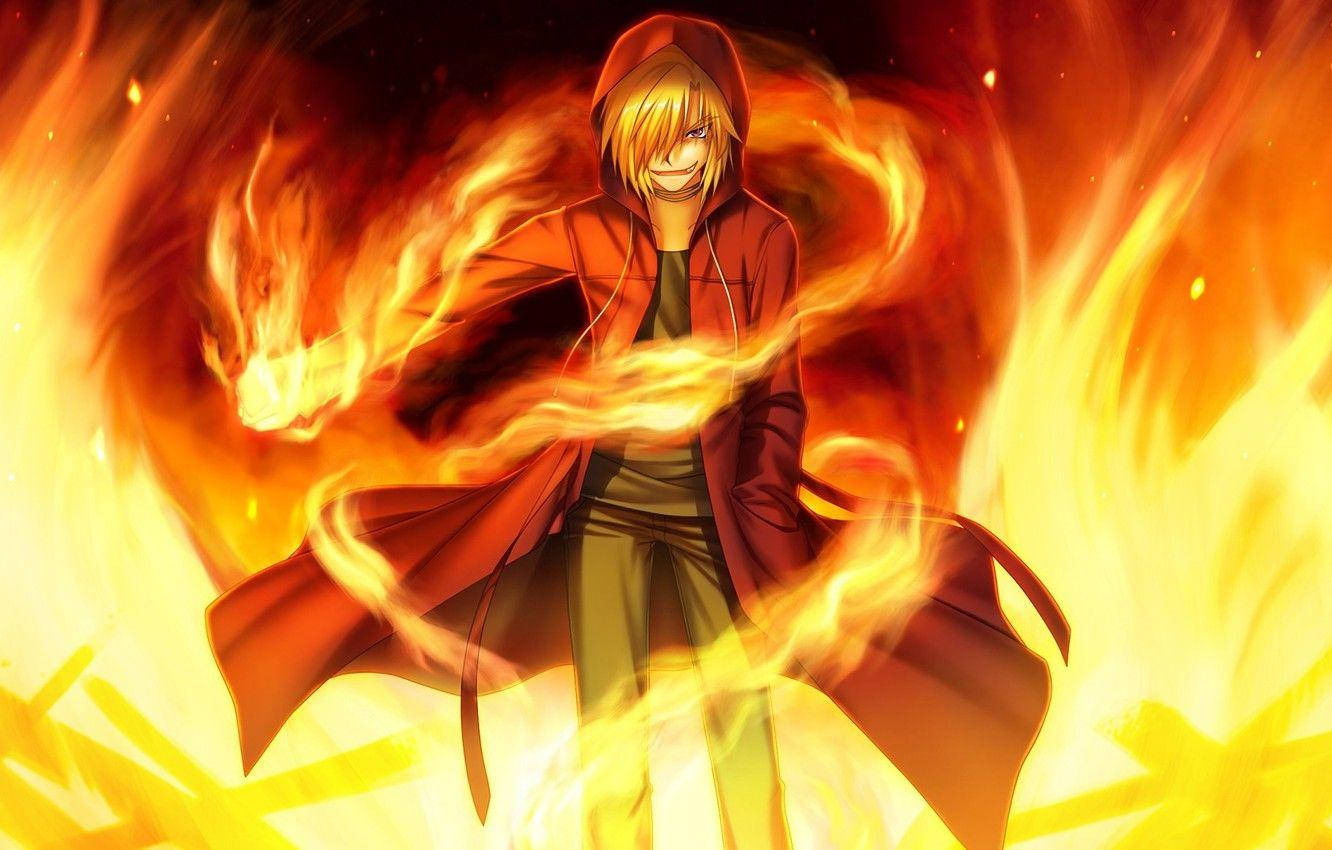 Magic Cosmic Fire Anime Background