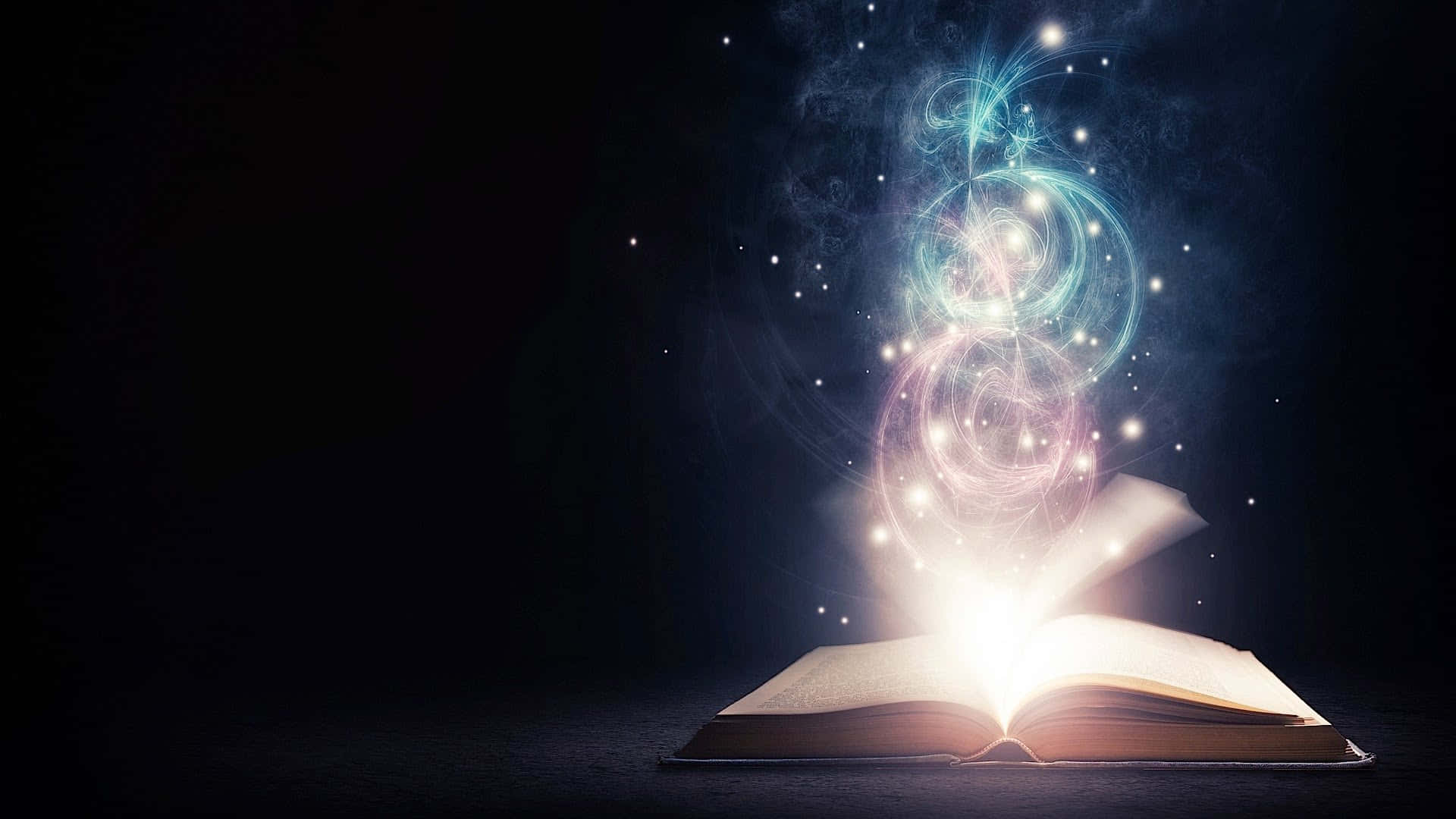 Magic Out Of A Novel Background