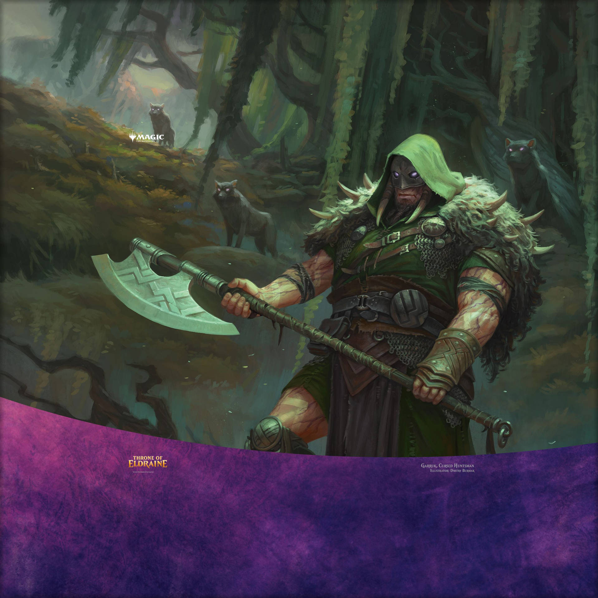 Magic The Gathering Garruk Cursed Huntsman Background