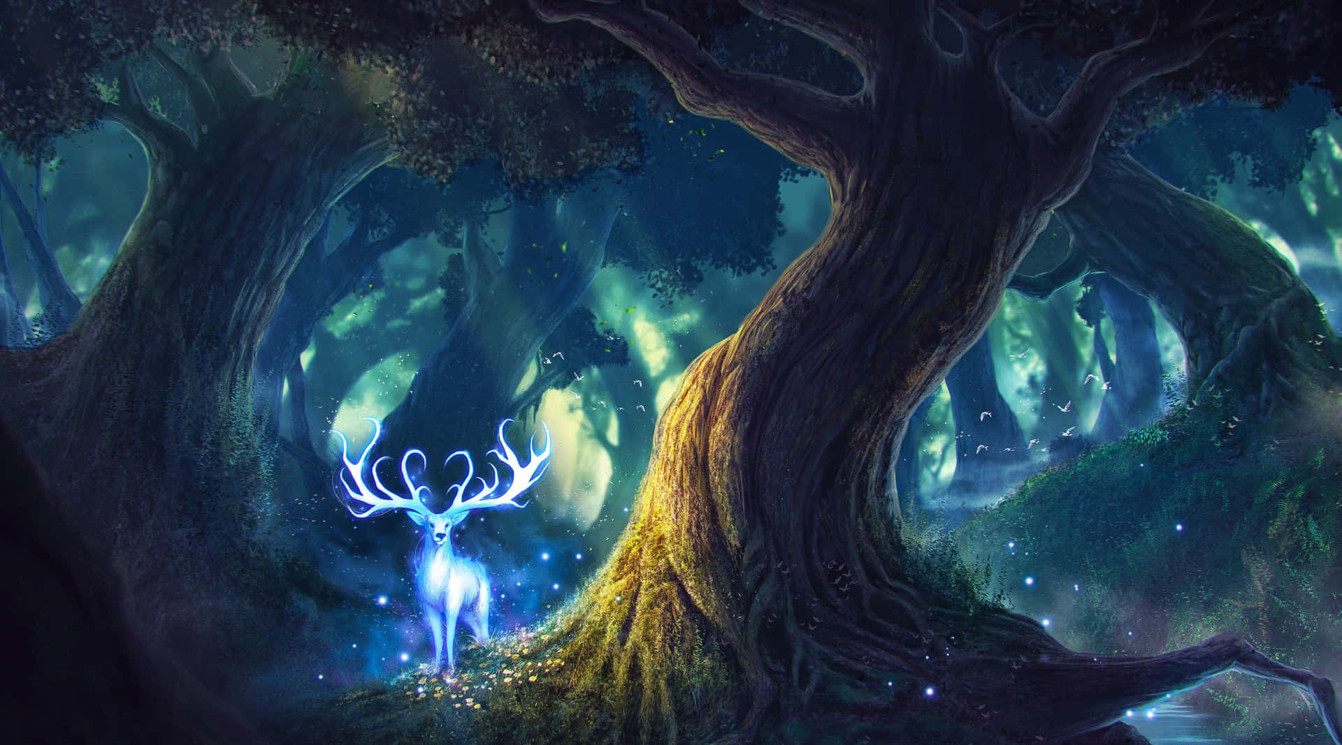 Magic The Gathering Magical Forest Background