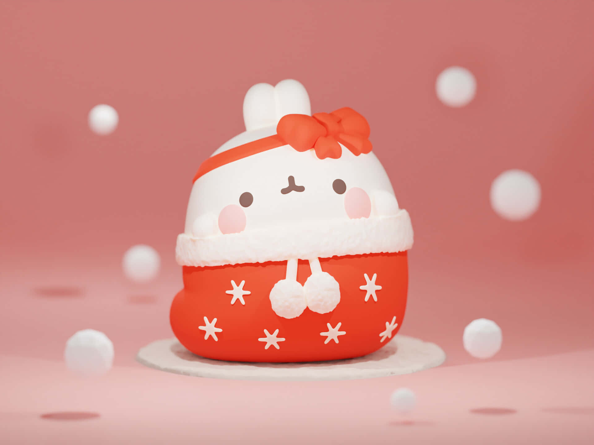Magical 3d Christmas Scene With Beautiful Decorations And Gifts Background