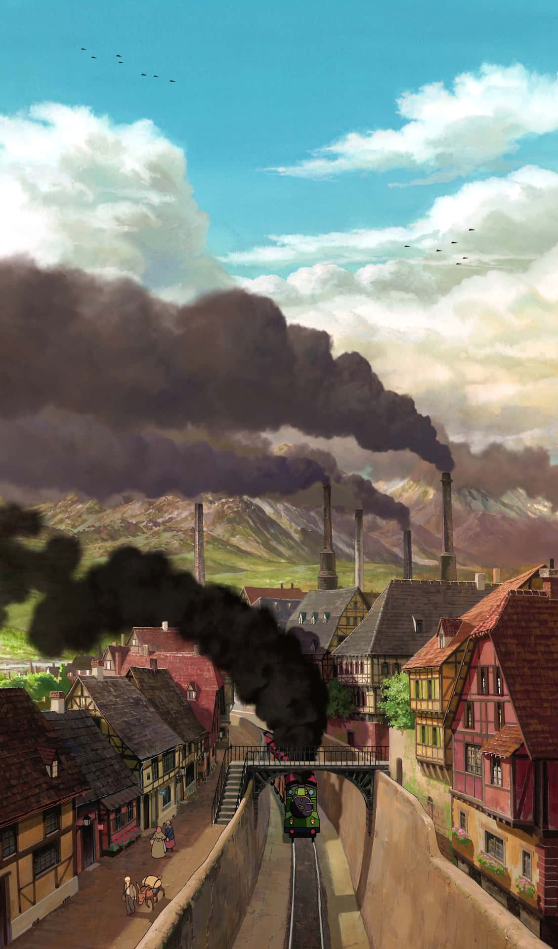 Magical Adventure With Howl's Moving Castle Background