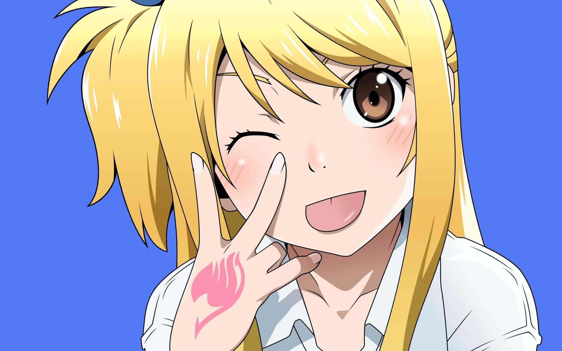 Magical And Stylish Lucy Heartfilia Background