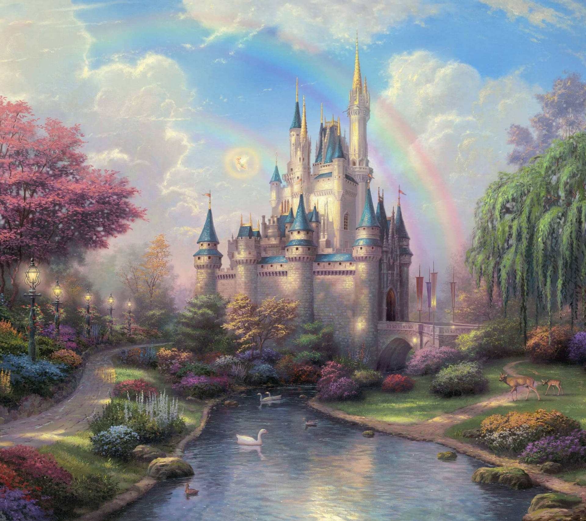 Magical Castle Art Image Background