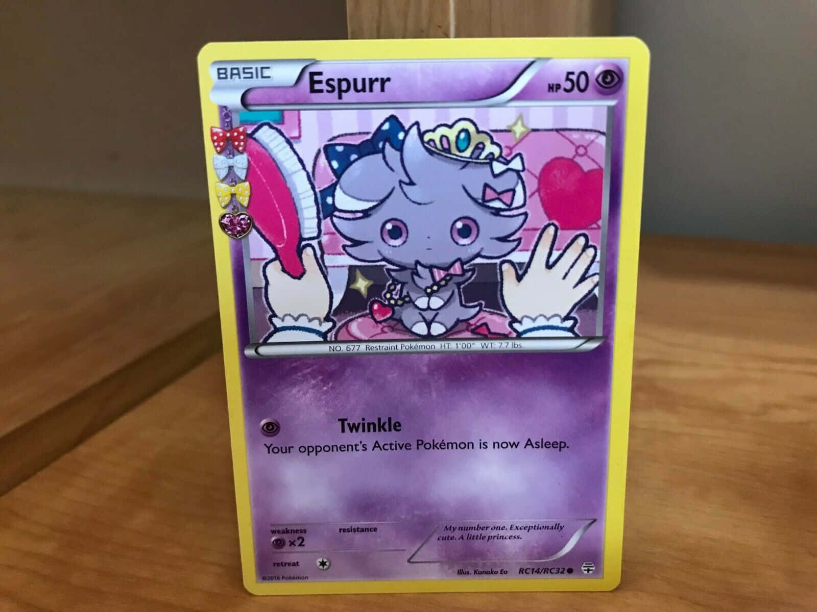 Magical Espurr Pokemon Card Sparkle