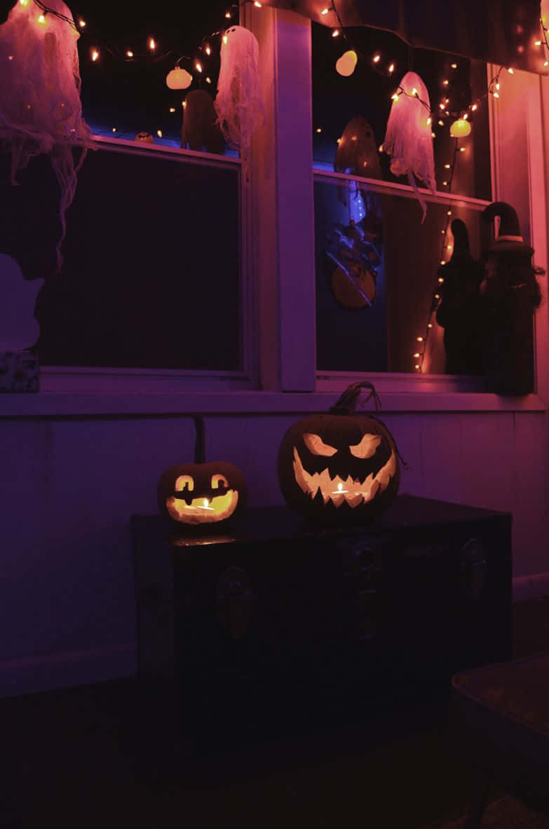 Magical Halloweentown Scene Background
