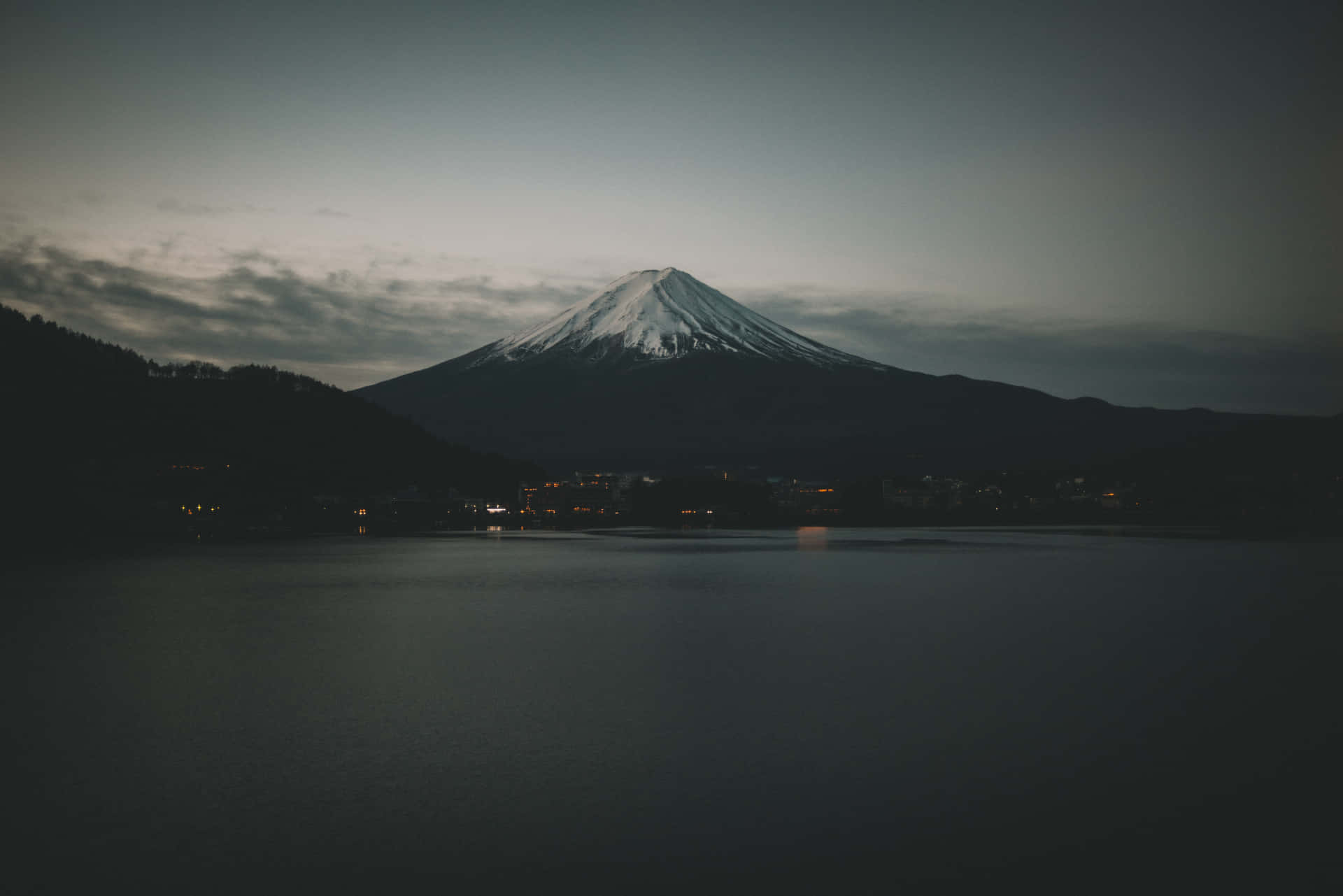 Magical Japan In A Dark Shade Background