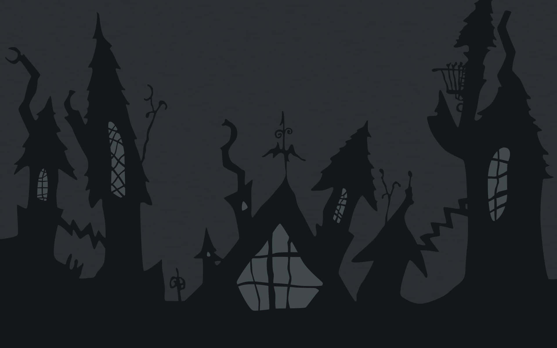 Magical Journey In Halloweentown Background