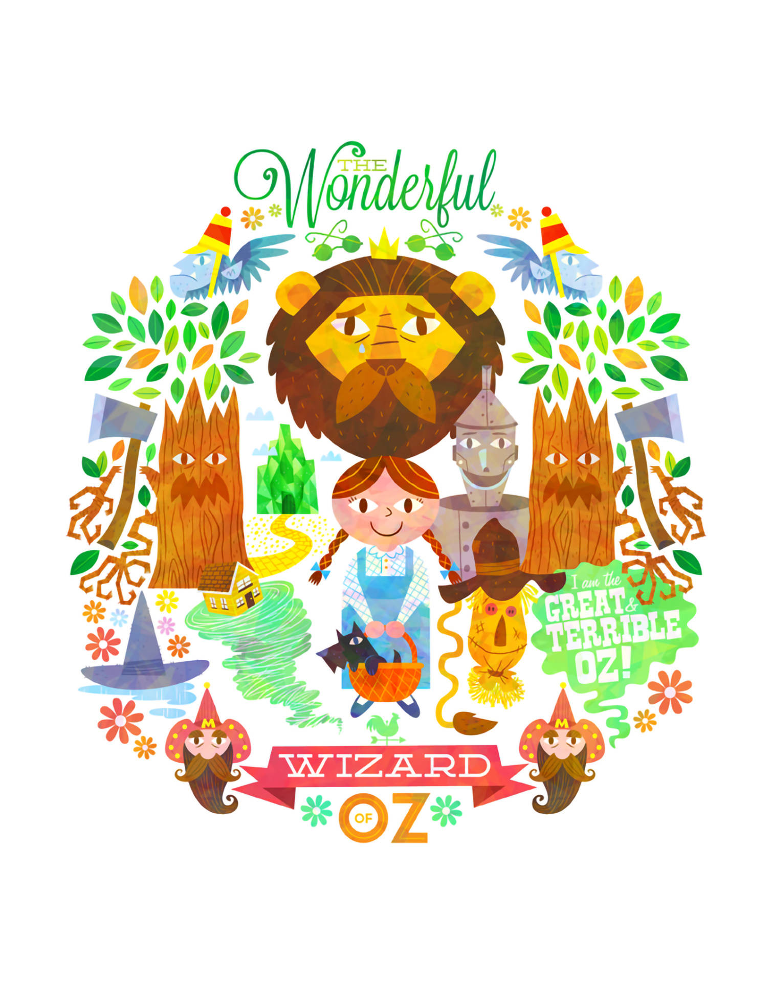 Magical Journey Of Dorothy In The Wizard Of Oz.