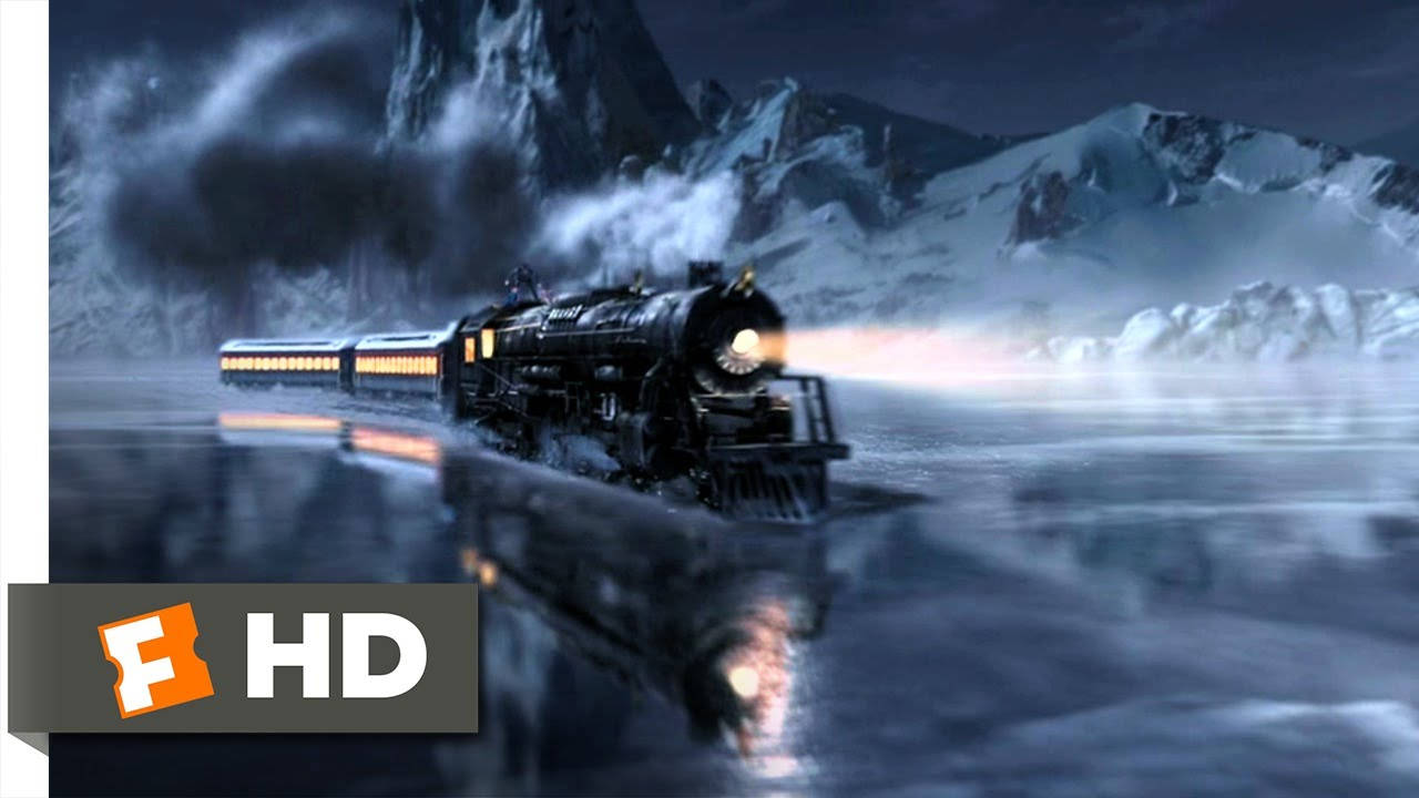 Magical Journey On The Polar Express Background