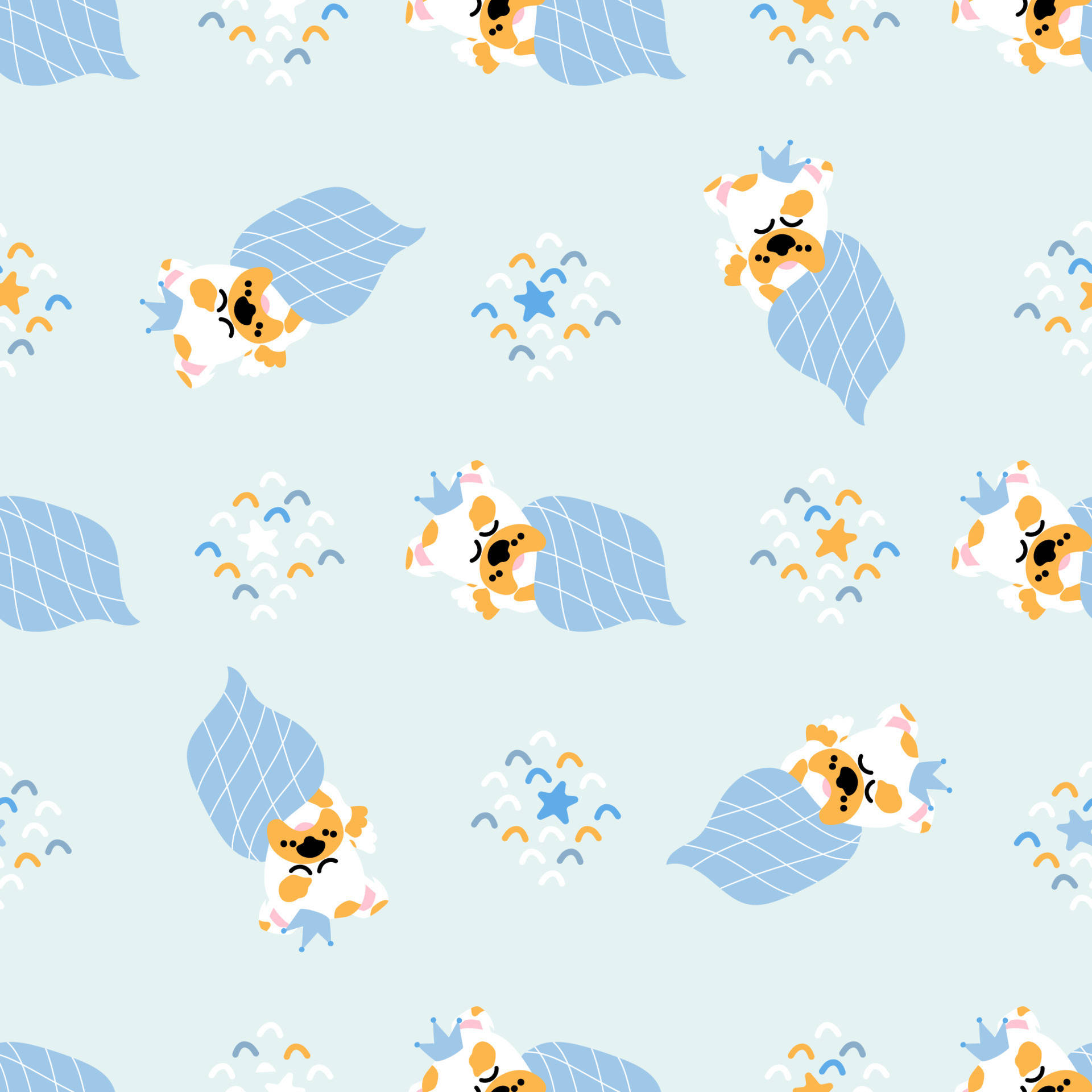 Magical Mickey Mouse Pattern Background