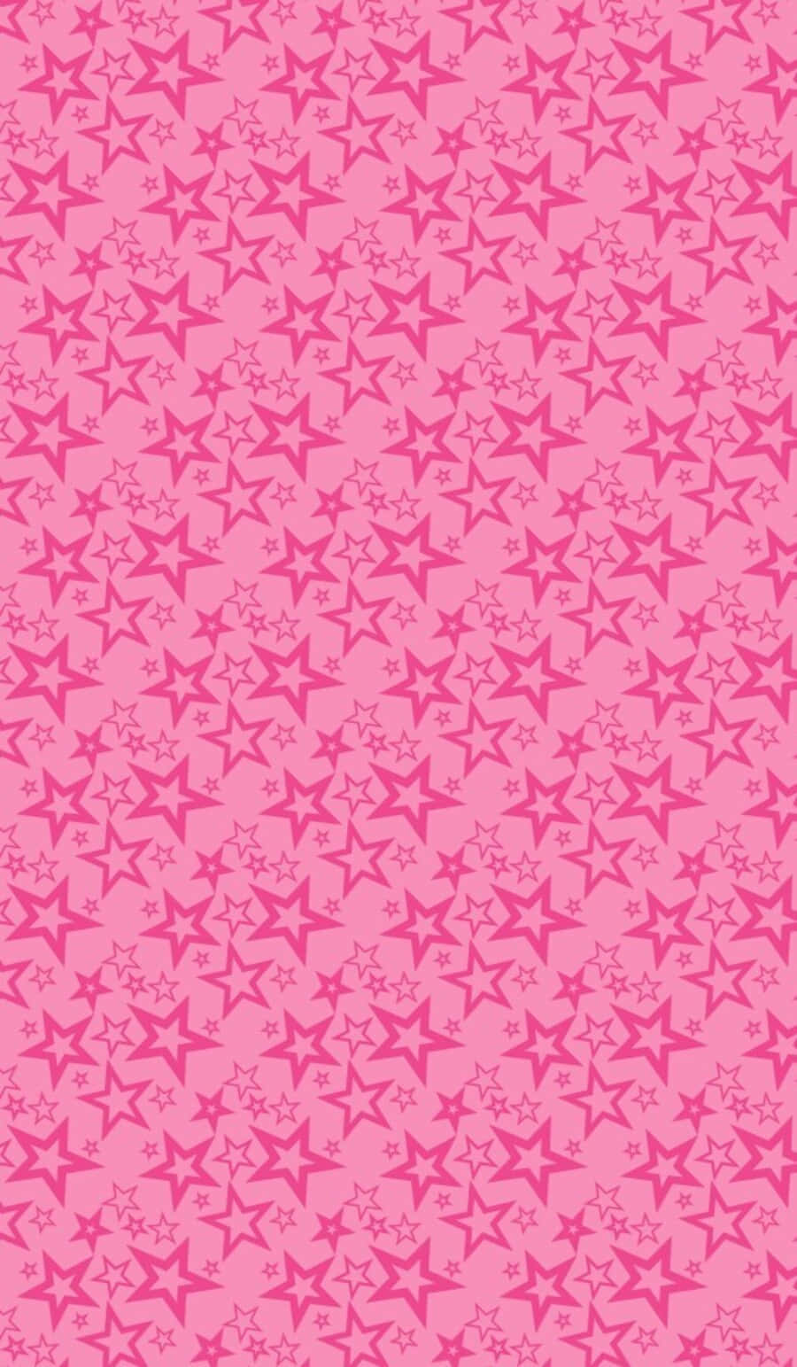 Magical Pink Stars In The Sky