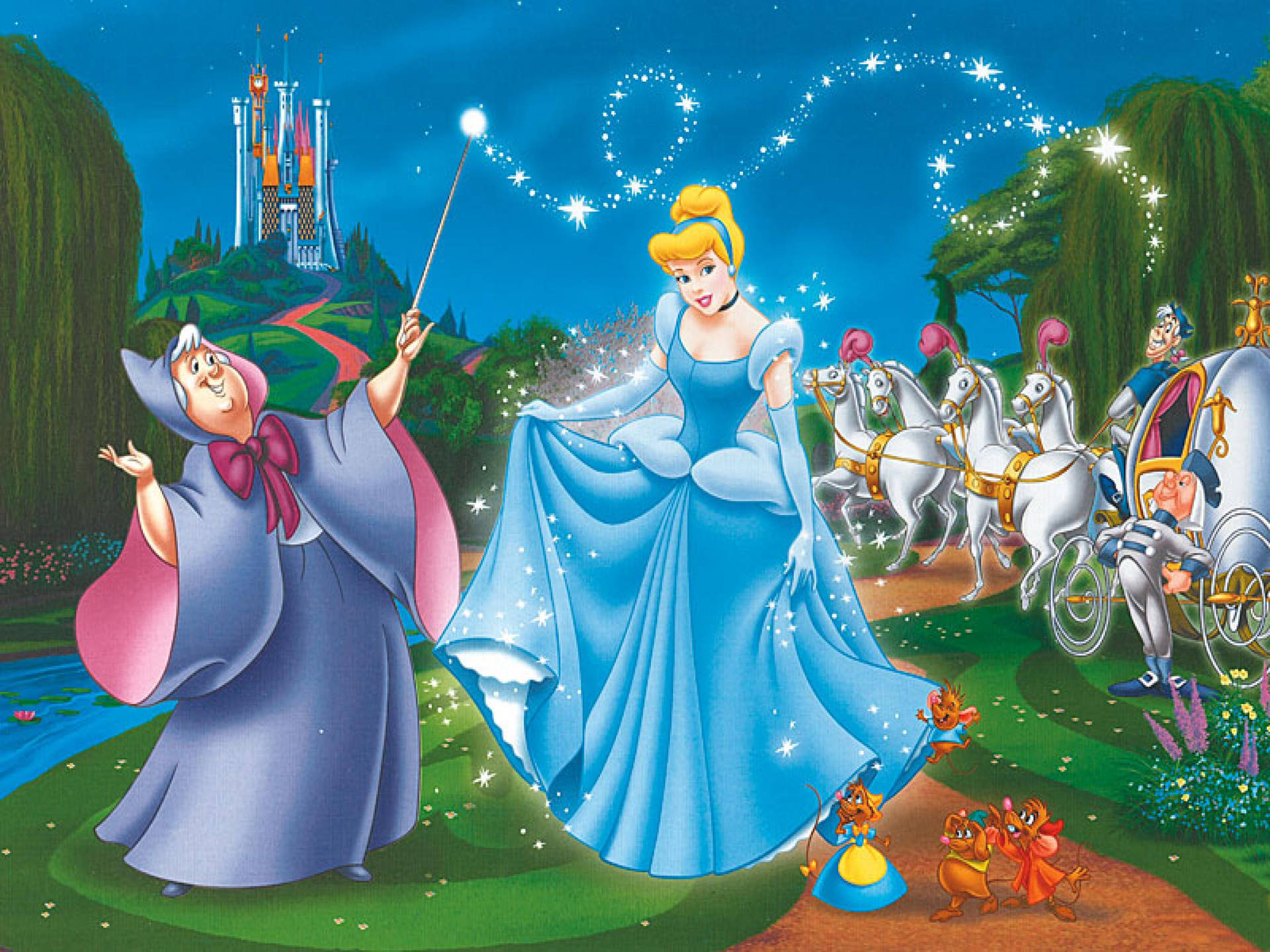 Magical Princess Cinderella Background