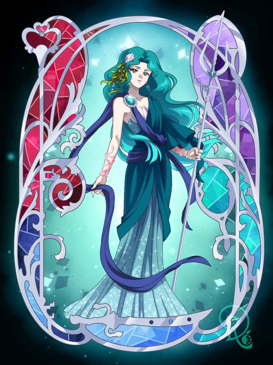 Magical Super Powers Of Sailor Neptune Background