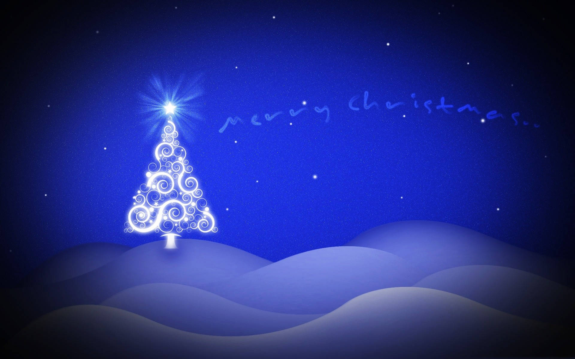 Magical Tree Merry Christmas Hd Background