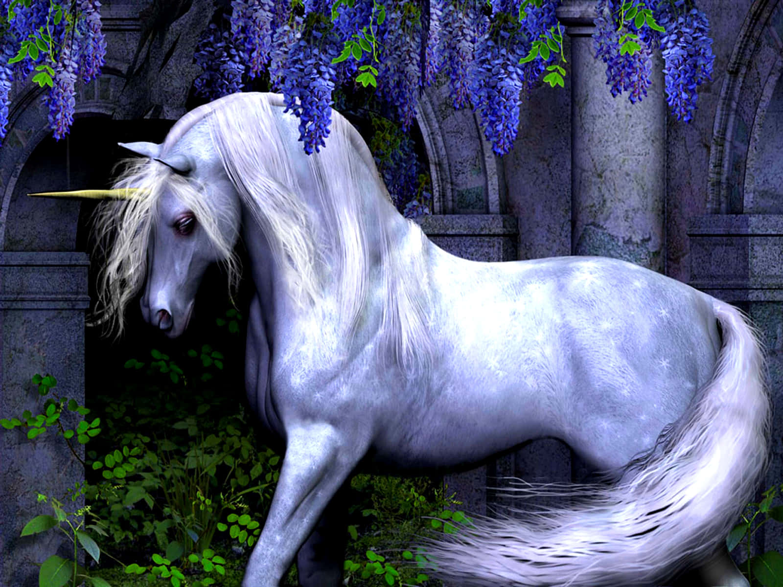 Magical Unicorn 1600 X 1200 Background