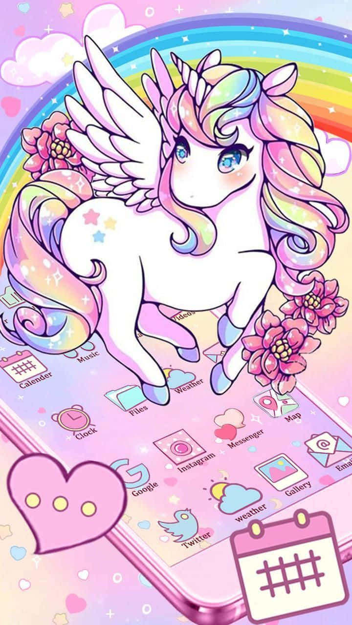 Magical Unicorn Phone Wallpaper Background