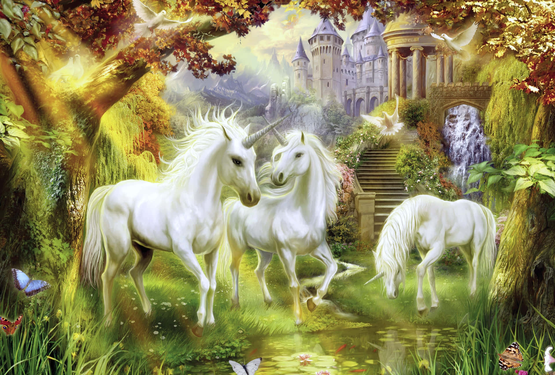 Magical Unicorns Background