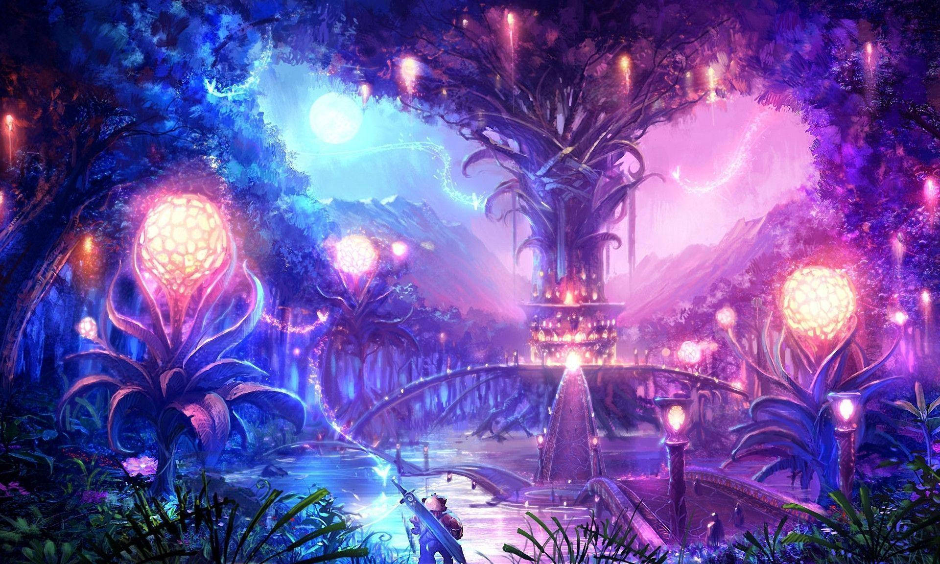 Magical World Of Tera Fantasy Landscape Background