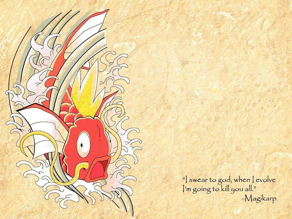 Magikarp Old Paper Aesthetic