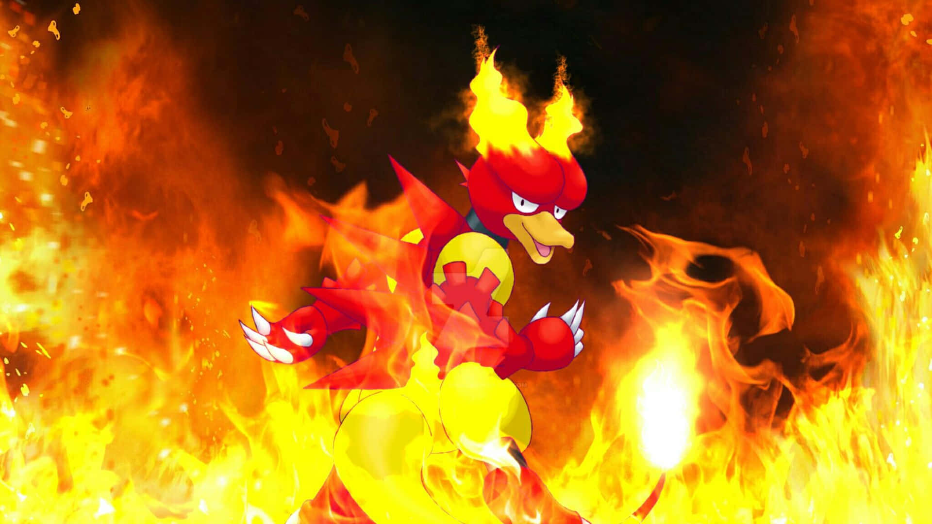 Magmar Flame Backdrop Background