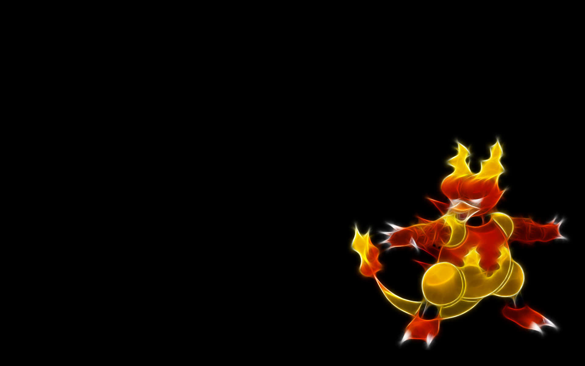 Magmar Pokemon Fire Type Artwork Background