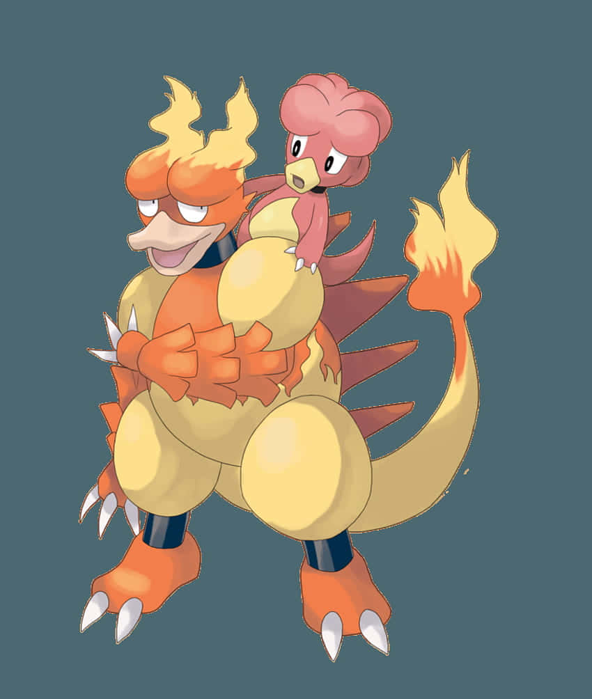 Magmar Pokemon Illustration Background