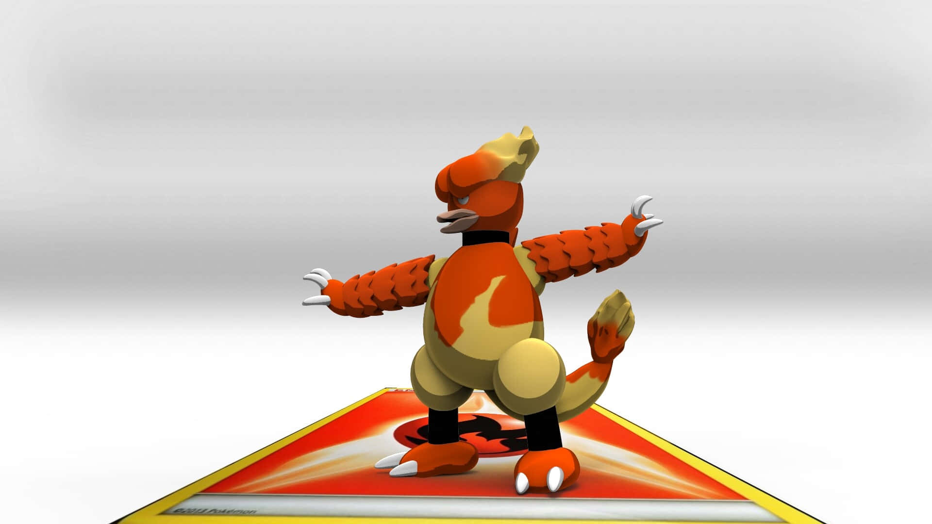 Magmar Pokemon3 D Rendering Background