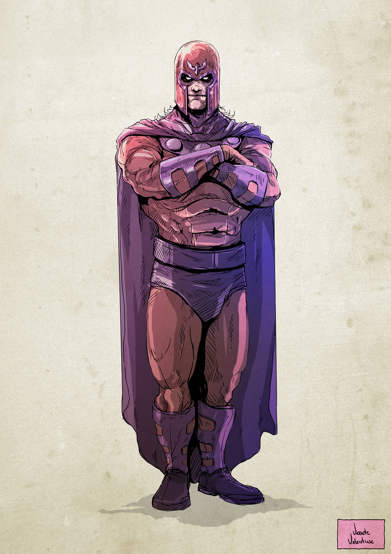 Magneto Crossed Arms Background