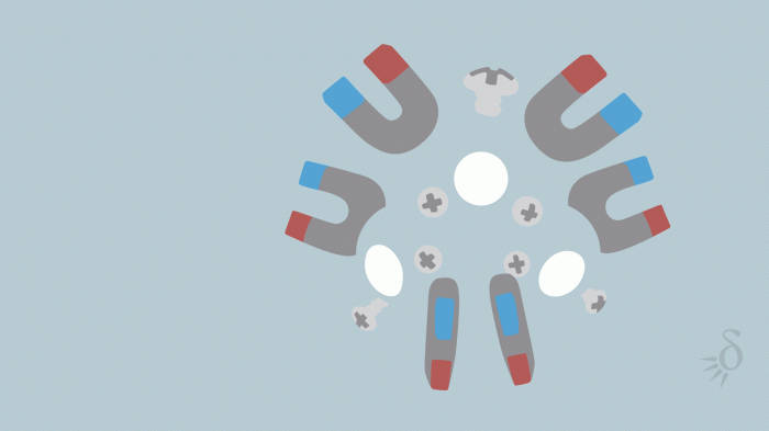 Magneton Vector Art Background