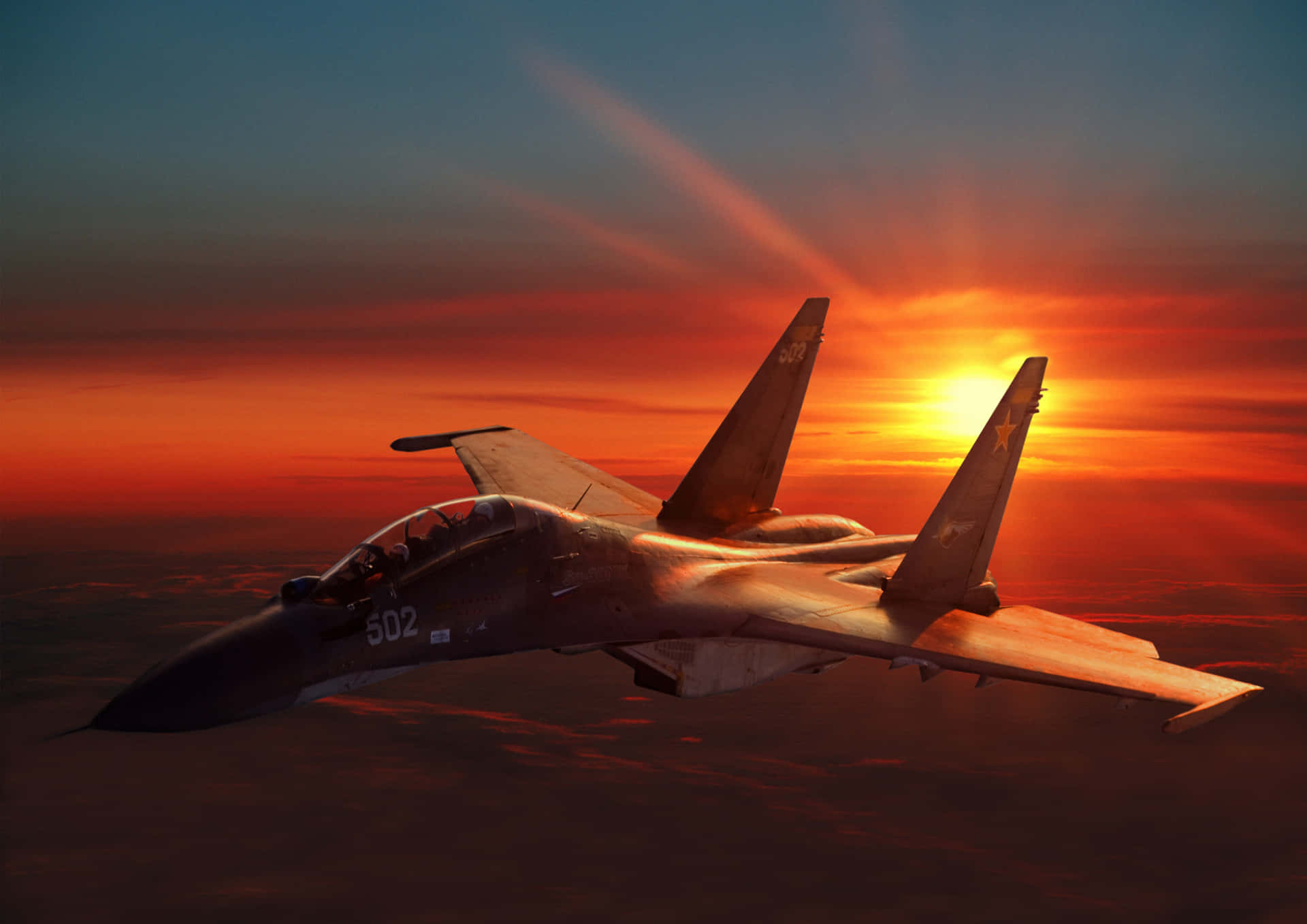 Magnificent 4k Military Jets Soaring Into The Sky Background