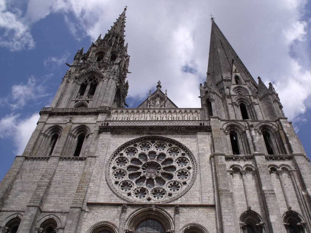 Magnificent Chartres Cathedral Background