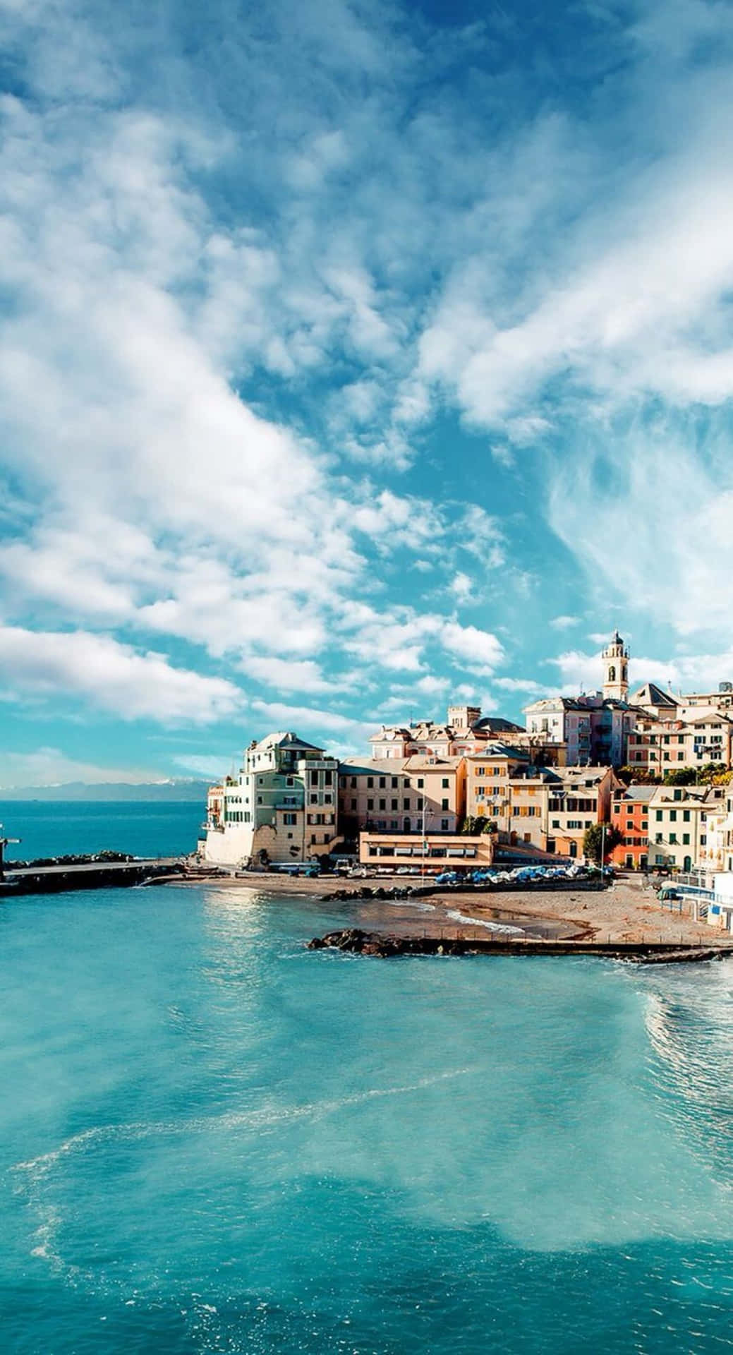 Magnificent Coastal Skyline Background