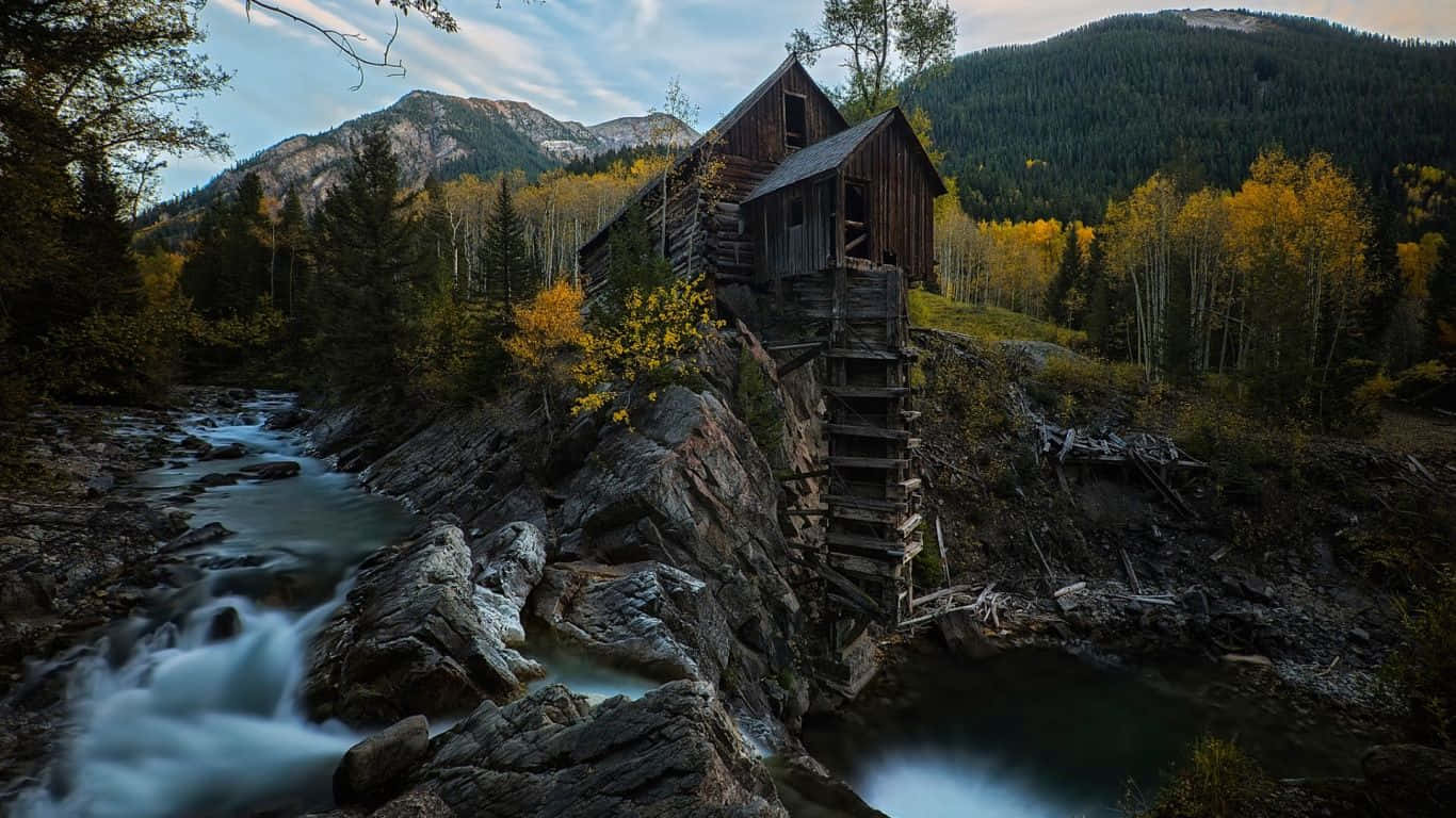 Magnificent Crystal Mill Colorado Desktop Background