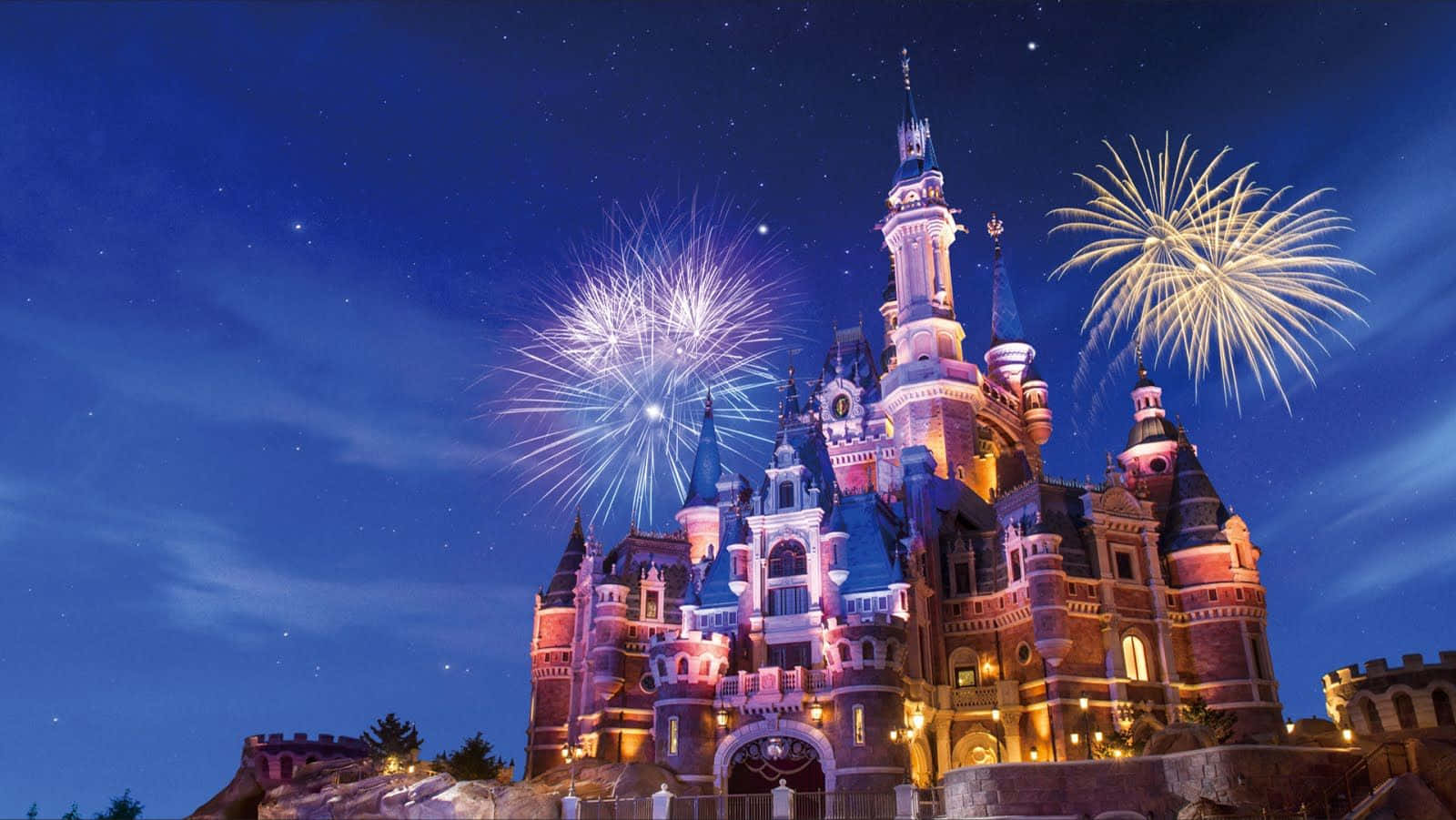 Magnificent Disney Happy New Year Theme Background