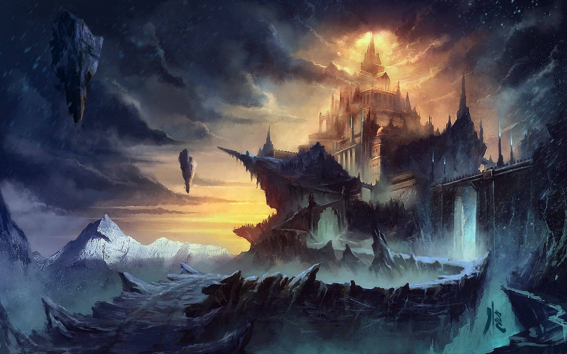 Magnificent Fantasy World Art Background
