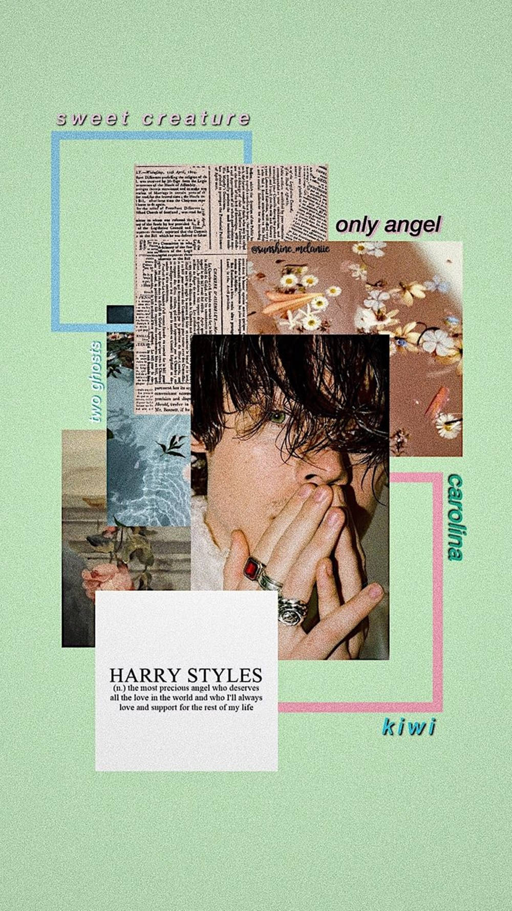 Magnificent Harry Styles Aesthetic Iphone Display Background