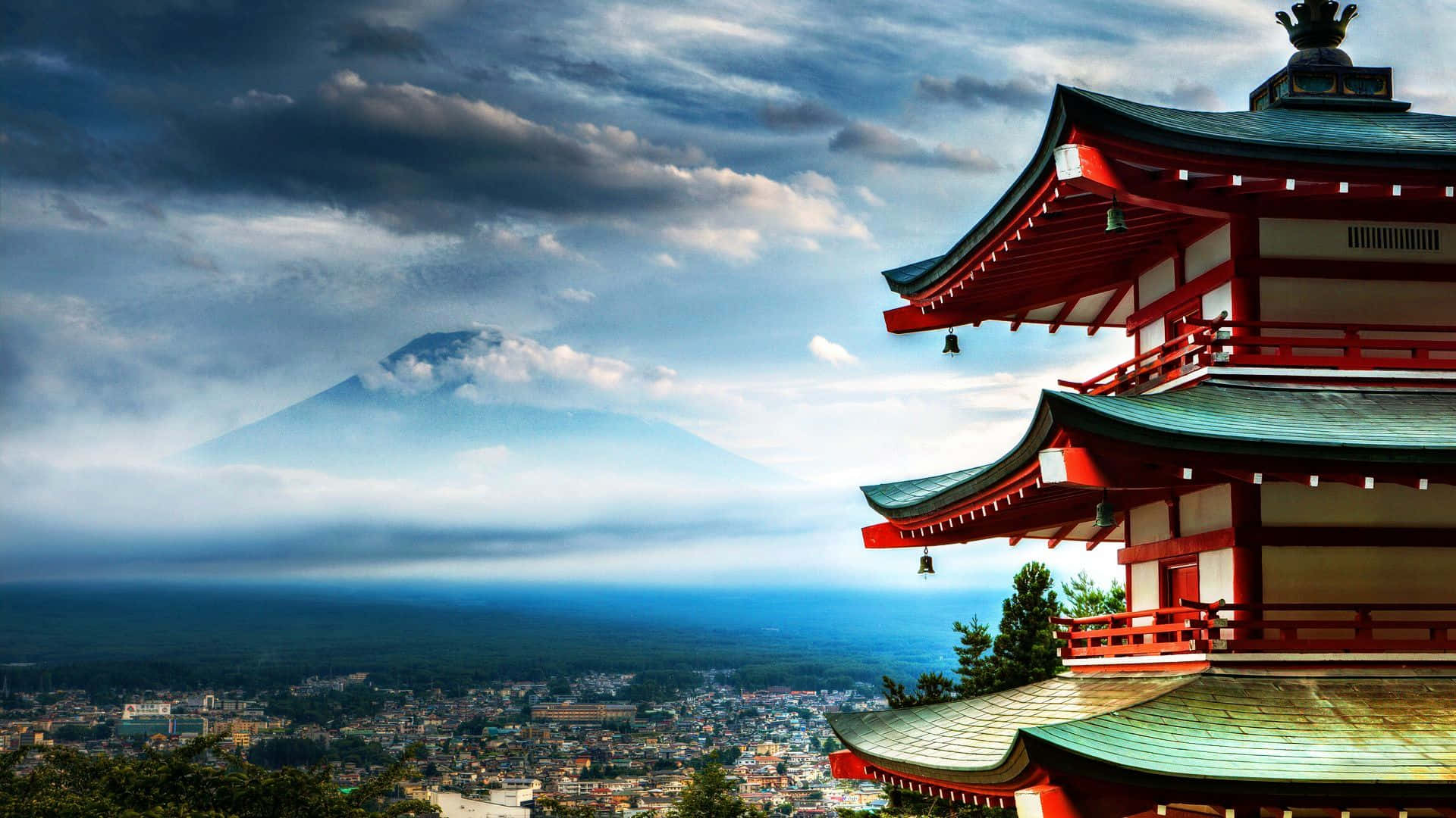 Magnificent Japanese Landscape Background