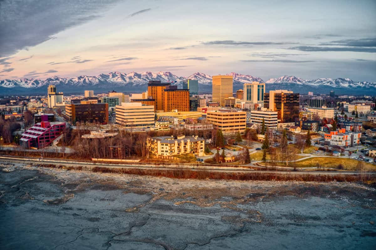 Magnificent Landscape Of Anchorage Background