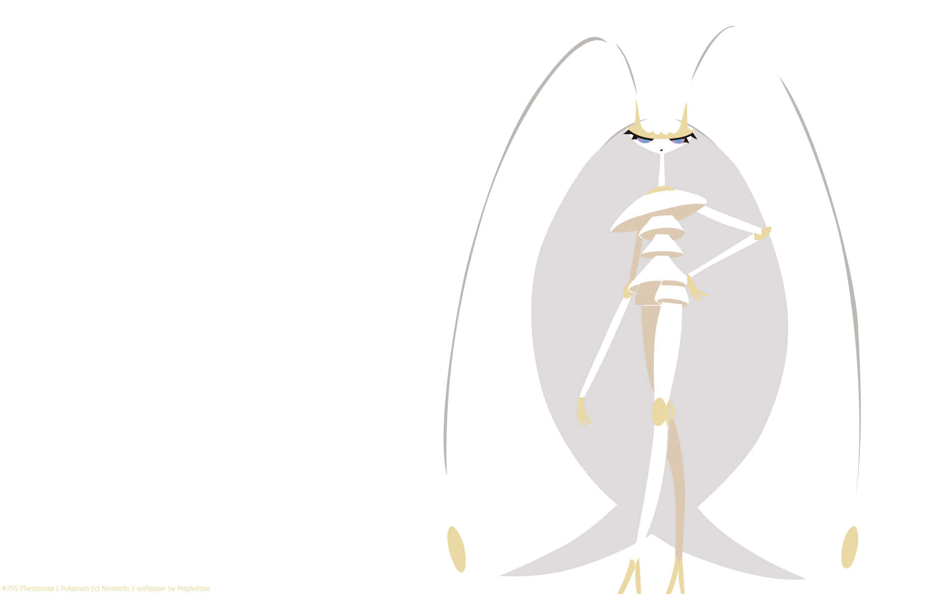 Magnificent Pheromosa Illustration On A White Background Background