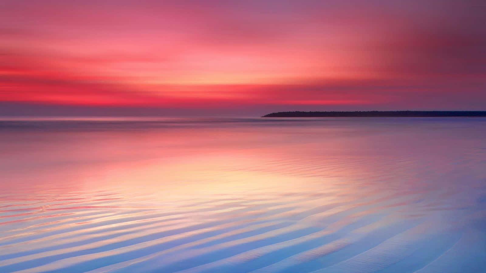 Magnificent Sunset View Chrome Os Background