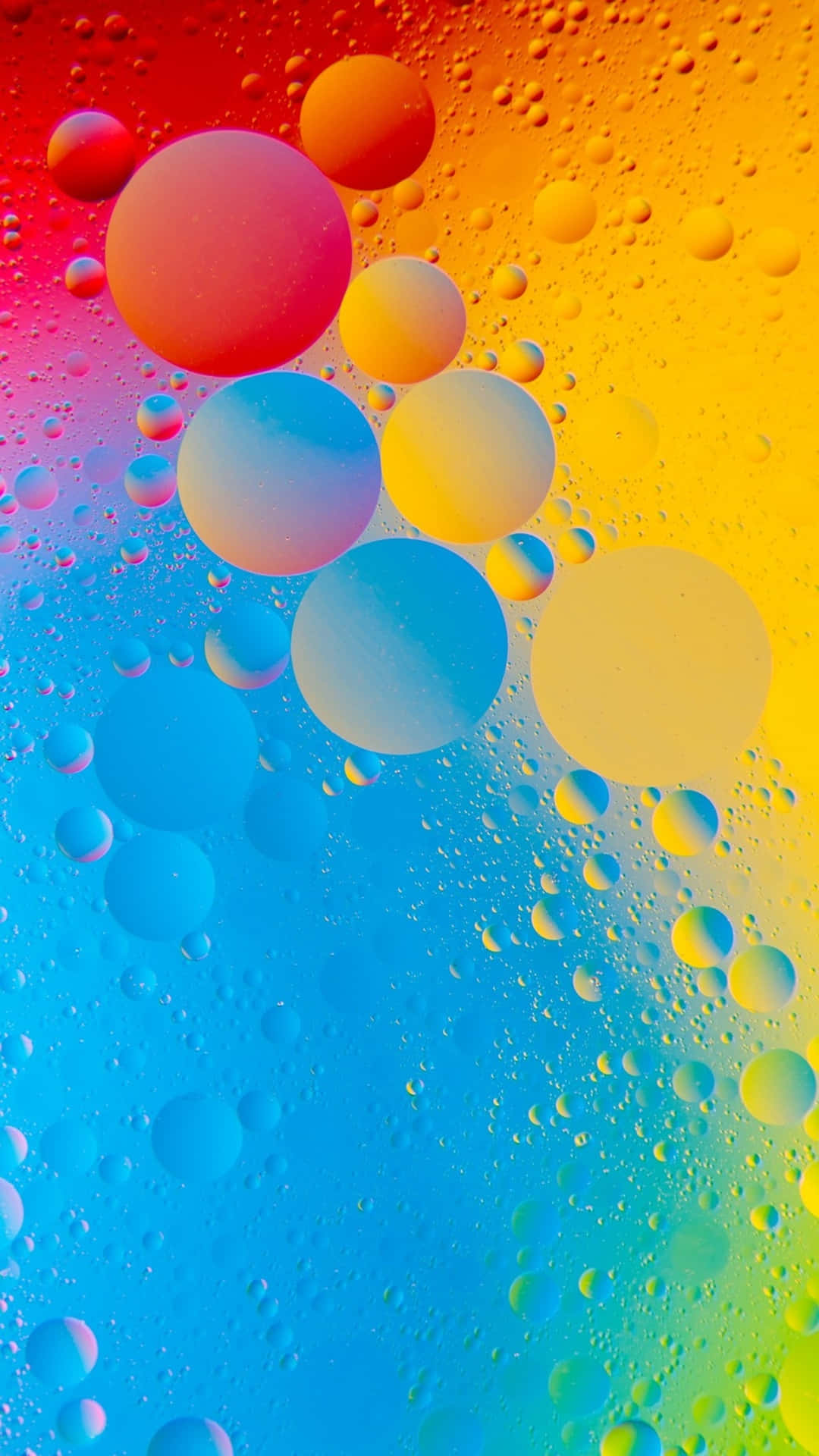 Magnificent View Of Colorful 4k Water Droplet Abstract Art For Phone