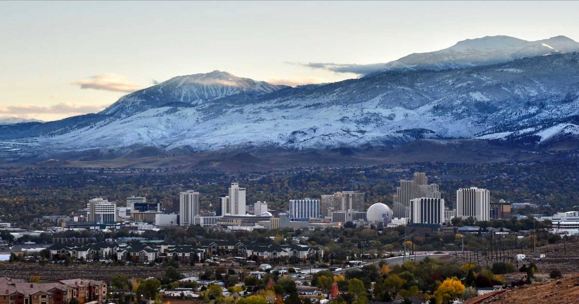 Magnificent View Of The Sierra Nevada And South Reno