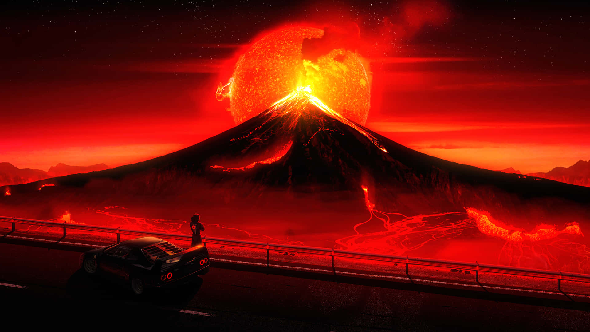 Magnificent Volcano Eruption