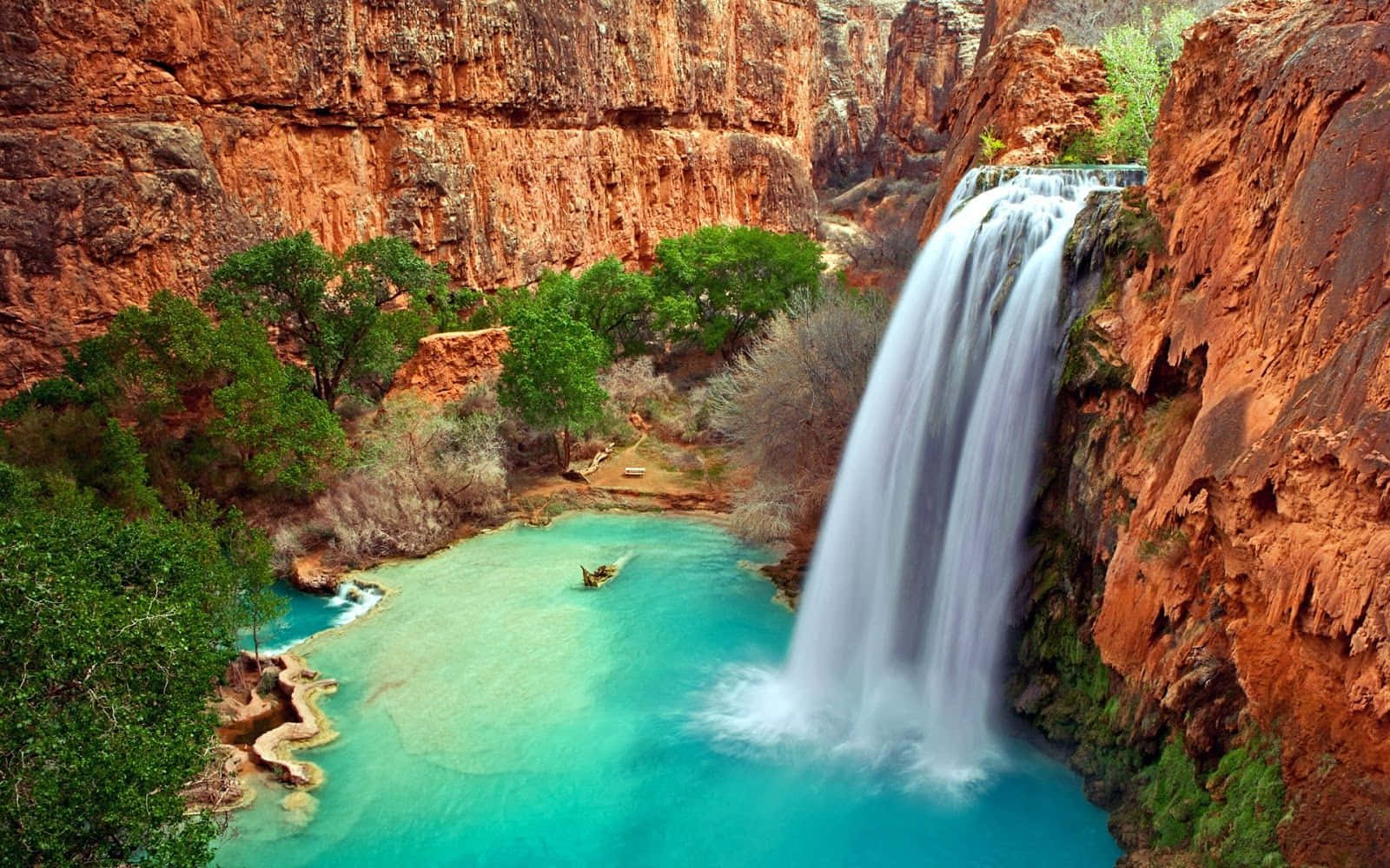 Magnificent Waterfall Desktop Wallpaper Background