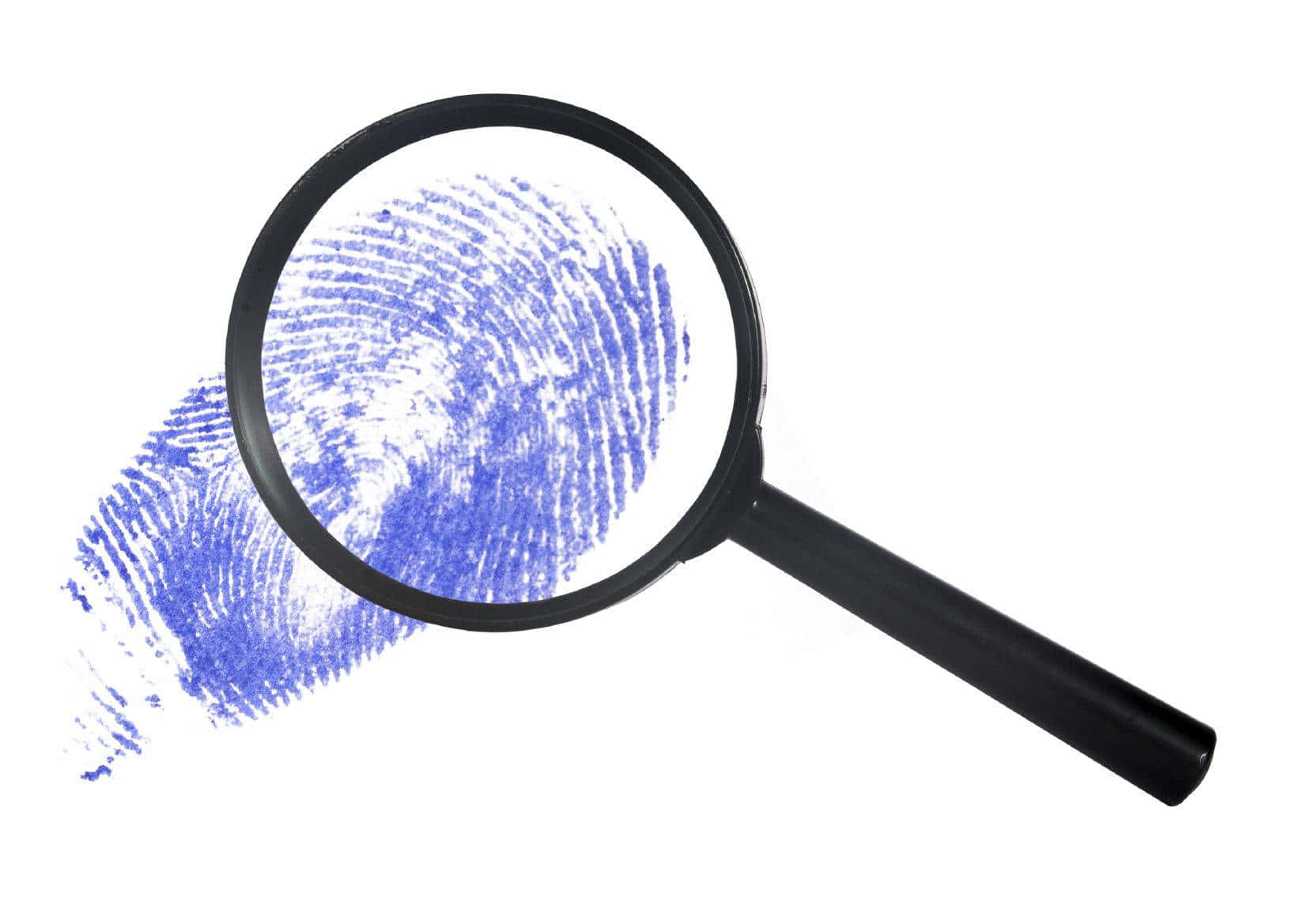 Magnifying Glass Fingerprint Discovery