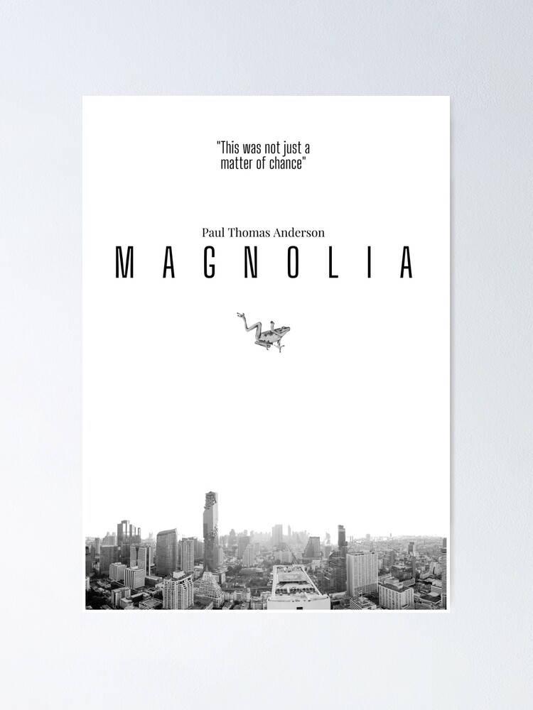 Magnolia Film Movie Poster Black And White